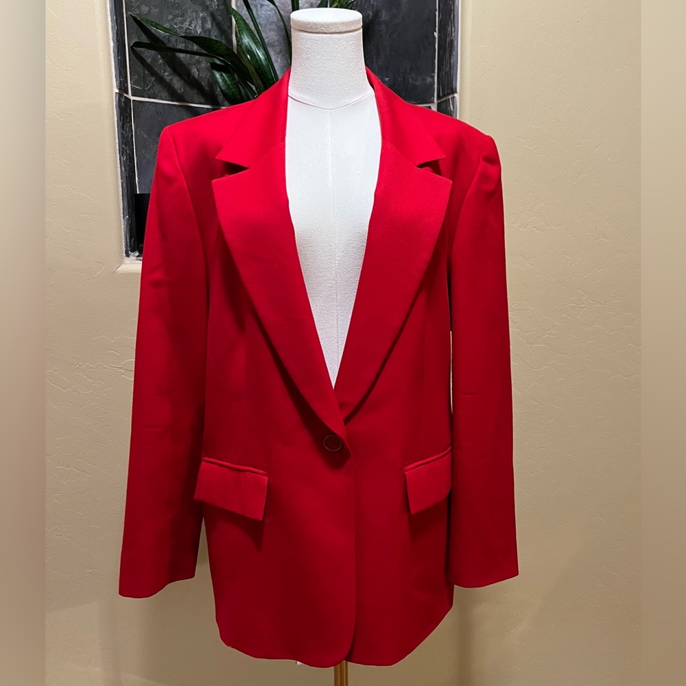 Pendleton Wool Red Blazer Size 12